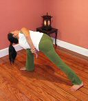 Twisting pose