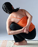 Twisting pose